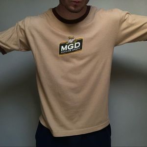 miller MGD draft beer t shirt